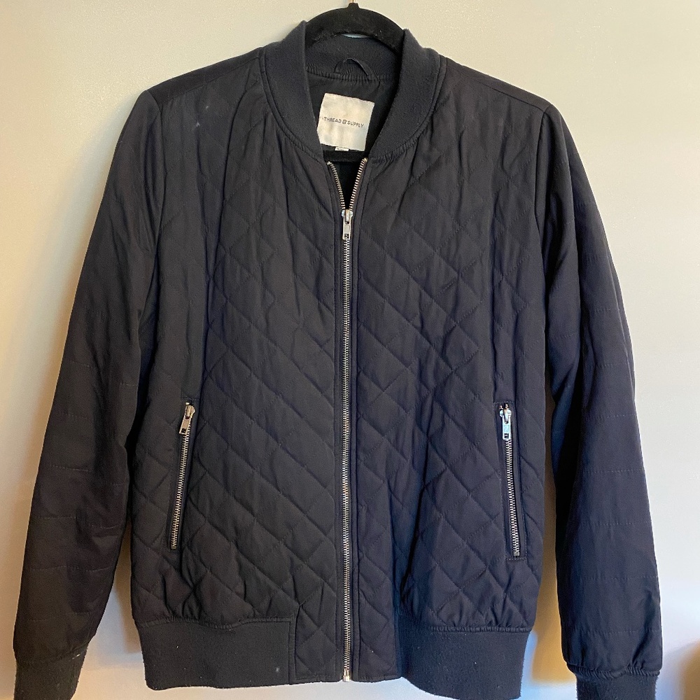 Navy Bomber Jacket by Thread & Supply